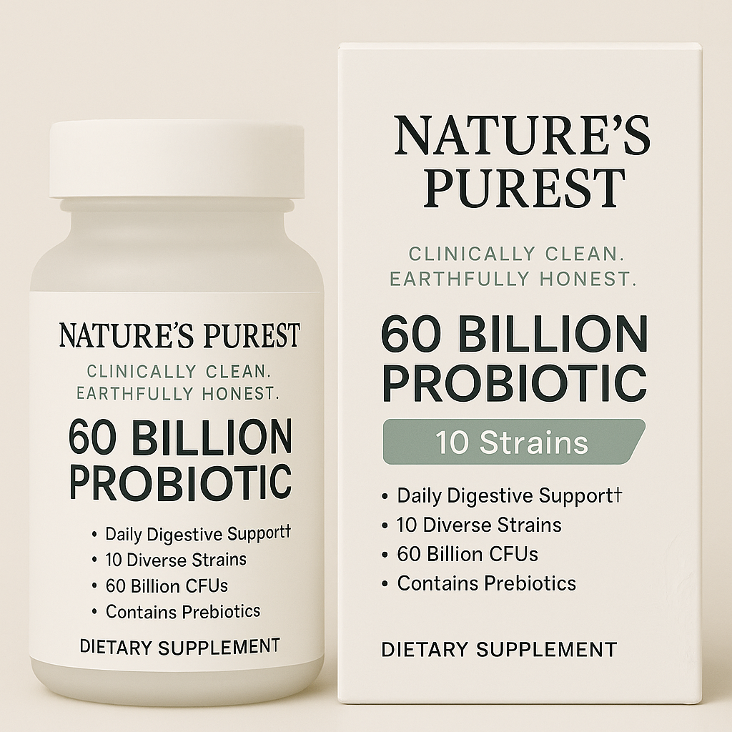 60 Billion Probiotic - Advanced 10-Strain Formula